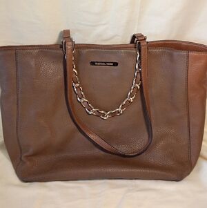 Michael Kors Brown Leather Tote Bag